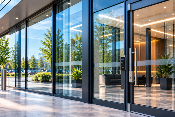 Safety and security tempered laminated commercial glass