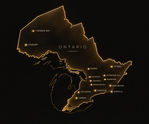 JnJ Pro Glass & Mirror service area — Greater Toronto Area and Ontario