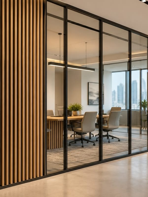 Office glass partition