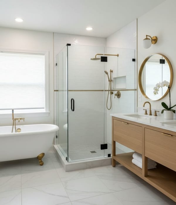 Frameless Walk-In Shower