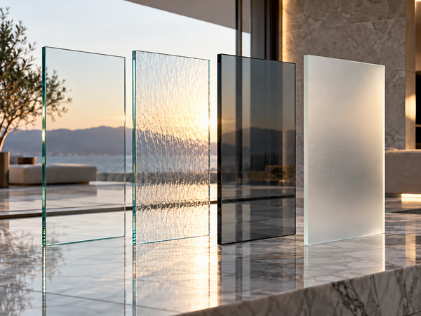 Glass types for interior glass installations